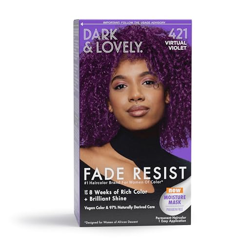 Softsheen-Carson Dark and Lovely Hair Dye, Fade Resist Hair Color with Conditioning Mask, Virtual Violet, 1 Kit Beauty & Personal Care SoftSheen