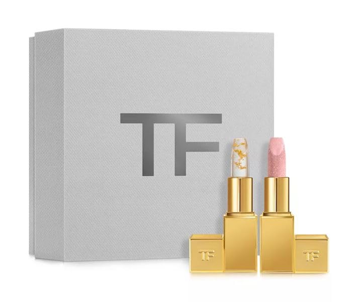 Tom Ford Soleil Lip Duo - Soleil Lip Blush (pink) and Sunlit Rose Lip Balm (rosy) Full Size. Beauty & Personal Care Tom Ford