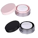 HLLMX 2 PCS Empty Loose Powder Container 10g Reusable Loose Powder Compact Case Make Compact Container DIY Makeup Powder Case with Sponge Powder Beauty & Personal Care Duehut