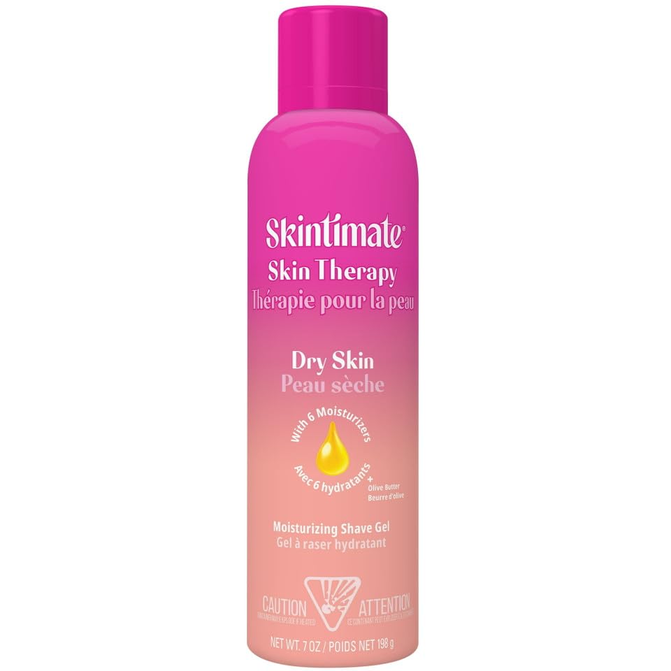Skintimate Skin Therapy Moisturizing Shave Gel for Dry Skin, With 6 Moisturizers Including Olive Butter, 7 oz (Pack of 6) Beauty and Personal Care Skintimate