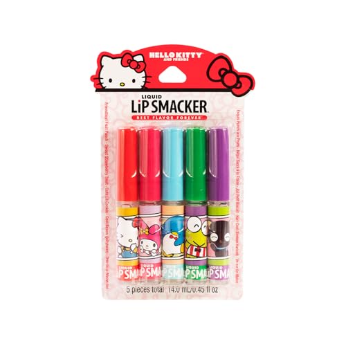 Lip Smacker Sanrio Hello Kitty and Friends Flavored Liquid Lip Gloss | Dry Lips | For Kids, Men, Women | Stocking Stuffer | Christmas Gift | Set of 5 Beauty & Personal Care Lip Smacker