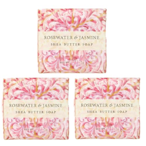 Greenwich Bay Trading Co. Botanic 1.9oz Soaps, Rosewater & Jasmine, 3 Pack Beauty & Personal Care Greenwich Bay