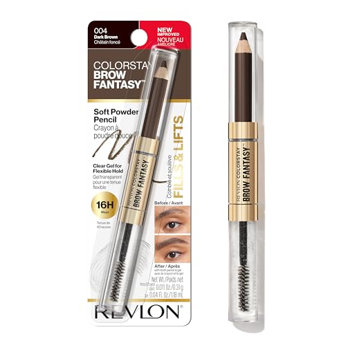 Revlon ColorStay Brow Fantasy, All In One Eyebrow Powder Pencil with Shaping Clear Gel, Gel Infused with Panthenol, Smudge-proof, 16HR Visibly Full Beauty & Personal Care REVLON