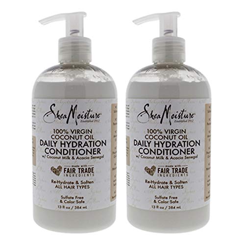 Shea Moisture 100% Virgin Coconut Oil Conditioner 13 Ounce (384ml) (2 Pack) Beauty & Personal Care SheaMoisture