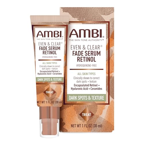 Ambi Even & Clear Fade Serum, Hyperpigmentation Treatment, Hydroquinone-free, Dark Spot Corrector, Results In As Little As 4 Weeks, Retinol Beauty & Personal Care Ambi