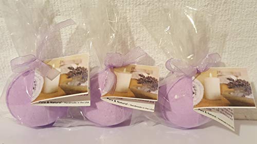 Spa Pure Lavender Chamomile Fizzies: 3 Lavender Chamomile Luxury Bath Bombs, XL, Handmade in The USA with Shea and Cocoa Butter, Individually Hand… Beauty & Personal Care Spa Pure