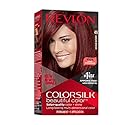 Revlon Colorsilk Beautiful Color Permanent Hair Color, Long-Lasting High-Definition Color, Shine & Silky Softness with 100% Gray Coverage, Ammonia Beauty & Personal Care REVLON