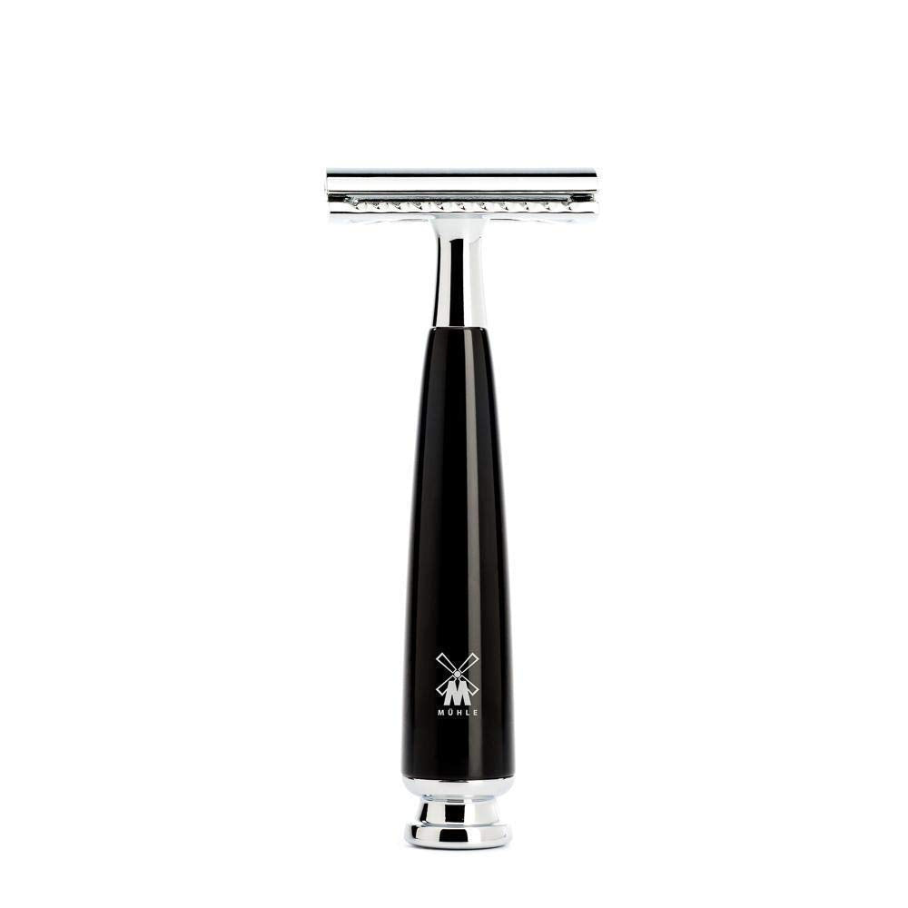 MÜHLE RYTMO 4-piece Pure Badger Double Edge Safety Razor (Closed Comb) Shaving Set For Men - Perfect for Every Day Use, Barbershop Quality Close Beauty and Personal Care MÜHLE