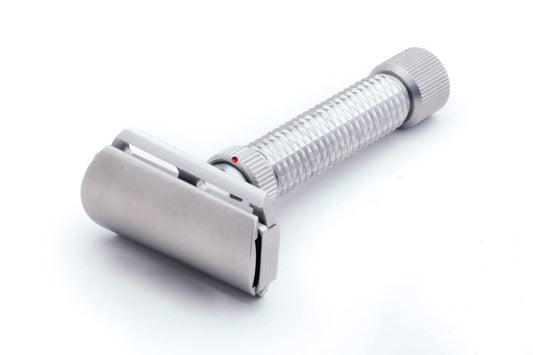 Rex Supply Co. Konsul Adjustable Slant Safety Razor - Stainless Steel Double Edge Razor with Diamond Grip - Customizable Shaving Precision - Made in Beauty and Personal Care Rex Supply Company