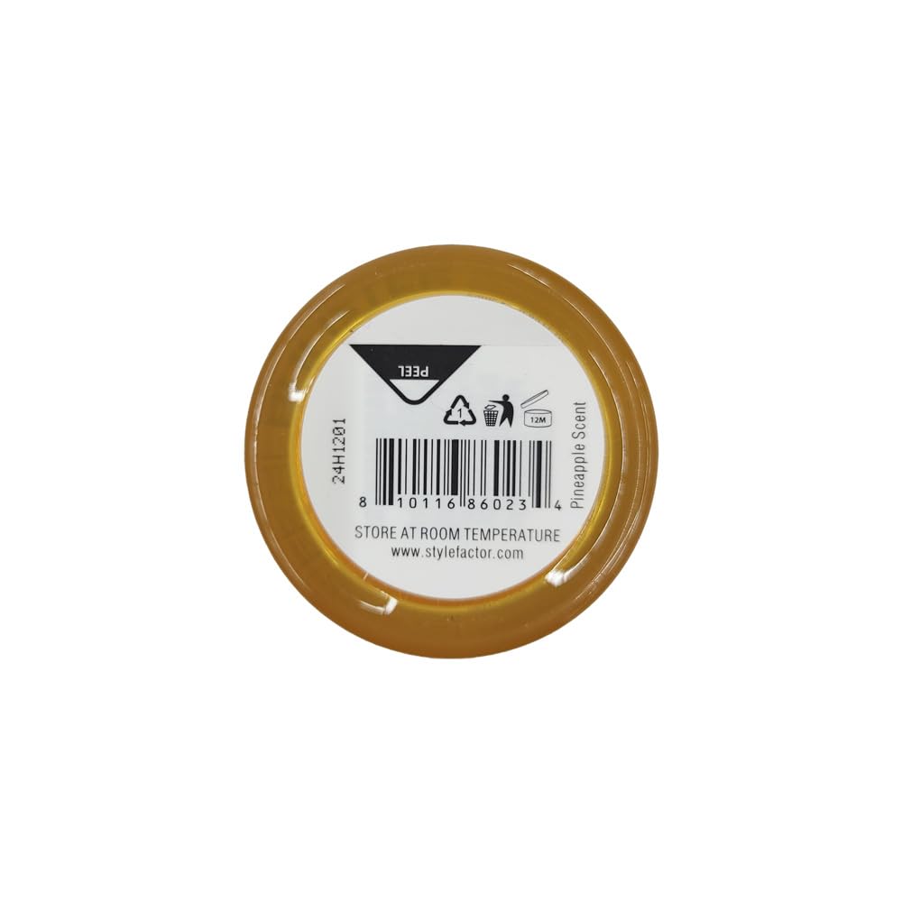 Style Factor EDGEBOOSTER Strong Hold Water-Based Pomade 0.85 Oz Mini Travel Size (0.85 Fl Oz (Pack of 1), Pineapple) Beauty & Personal Care Style Factor