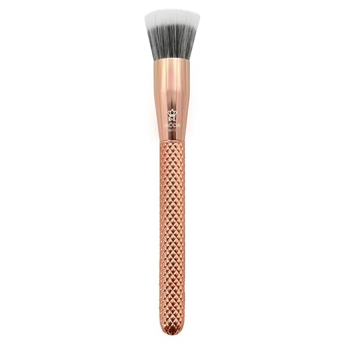 MODA Metallics Stippler Makeup Brush - Duo-Fiber Face Brush for Airbrushed Foundation, Blush & Highlighter Beauty & Personal Care MODA