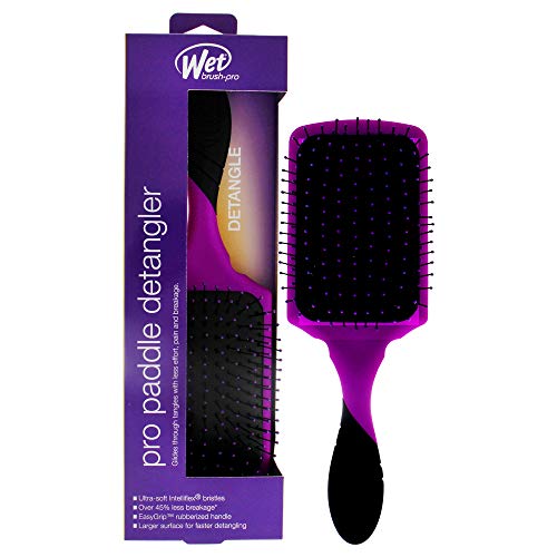 Wet Brush Pro Detangler Brush Paddle - Purple 1 Pc Beauty & Personal Care Wet Brush