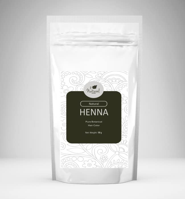 Natural Glory Pure Natural Henna (100 Gms) Leaves Reddish color Beauty & Personal Care Natural Glory