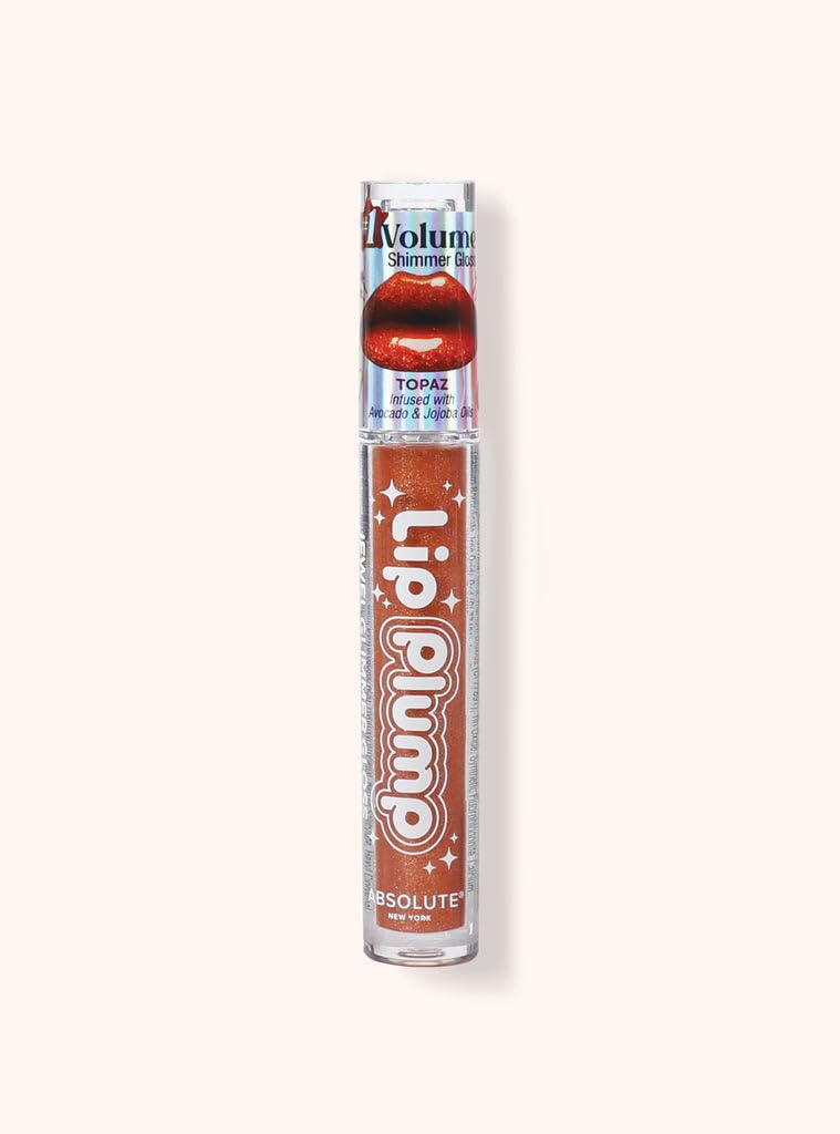 Absolute New York Lip Plump Jewel Glimmer Gloss, 0.085-Fluid Ounce, Topaz Beauty & Personal Care Absolute New York