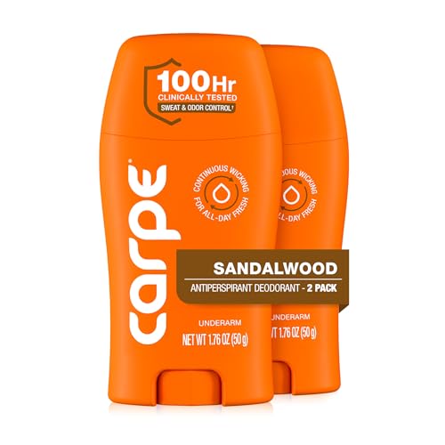 Carpe Underarm Antiperspirant Deodorant for Men - 100 Hour Sweat & Odor Control - Men's Clinical Deodorant - Antiperspirant for Excessive Sweating Beauty and Personal Care Carpe