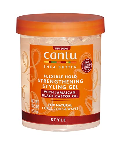 Cantu shea butter maximum hold strengthening styling gel with jamiaican black castor oil, 18.5 Ounce Beauty & Personal Care Cantu
