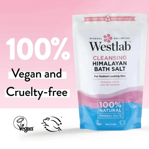 Westlab Cleansing Himalayan Bath Salt Pouch, 1Kg Beauty and Personal Care Westlab