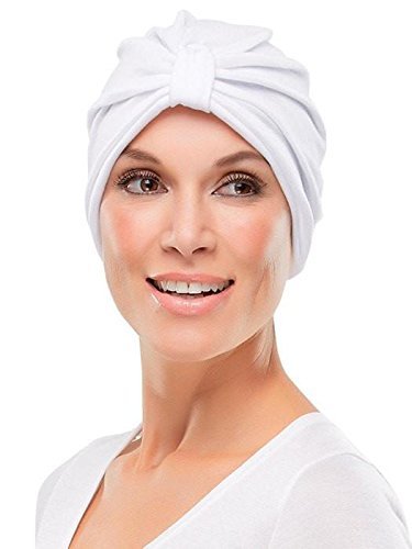 Poly Cotton Turban Headwear Headband Hair Loss Lightweight Soft Cloth Hat Jon Renau Color Brown