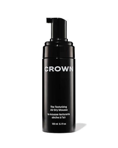CROWN AFFAIR The Texturizing Air Dry Hair Mousse, 5.1 Fl Oz (Pack of 1), Black Beauty & Personal Care CROWN AFFAIR