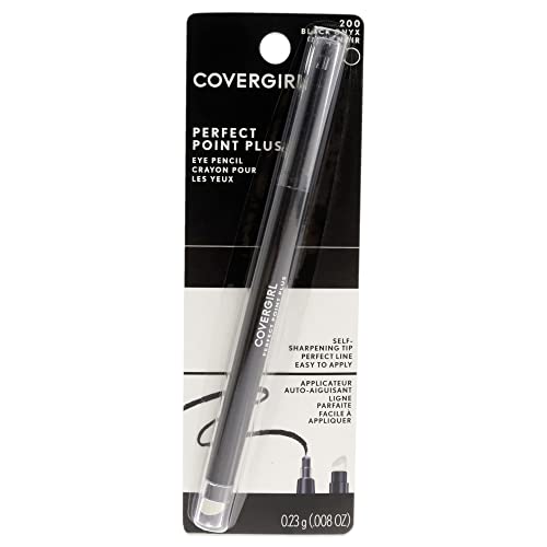COVERGIRL Perfect Point Plus Eyeliner Pencil, Black Onyx Pack of 1, Long-Lasting, Versatile Black Eyeliner, Soft Smudging Tip, No Sharpening Needed Beauty & Personal Care COVERGIRL