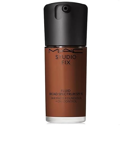 MAC Studio Fix Fluid Broad Spectrum SPF 15 24Hr Matte Foundation + Oil Control, NC63 1 oz Beauty & Personal Care MAC