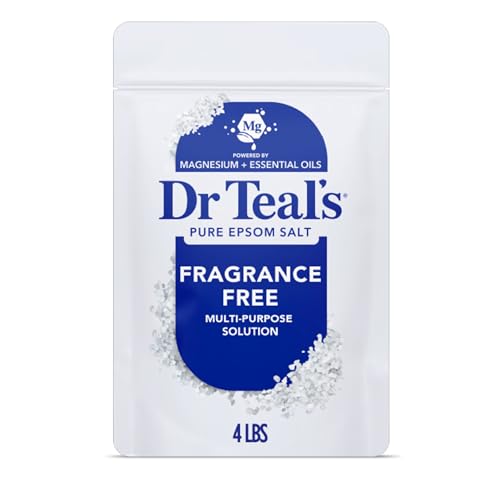 Dr Teal's Epsom Salt Magnesium Soak, Fragrance Free, 4 lbs Beauty and Personal Care Dr Teal's Default Title