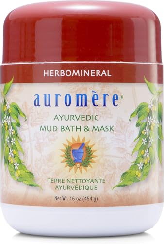 Auromere Ayurvedic Indian Healing Clay Mask for Natural Skin Care - Exfoliating Body Scrub and Facial Mask for Skin and Face Care - Mud Mask Unclogs Beauty & Personal Care Auromere