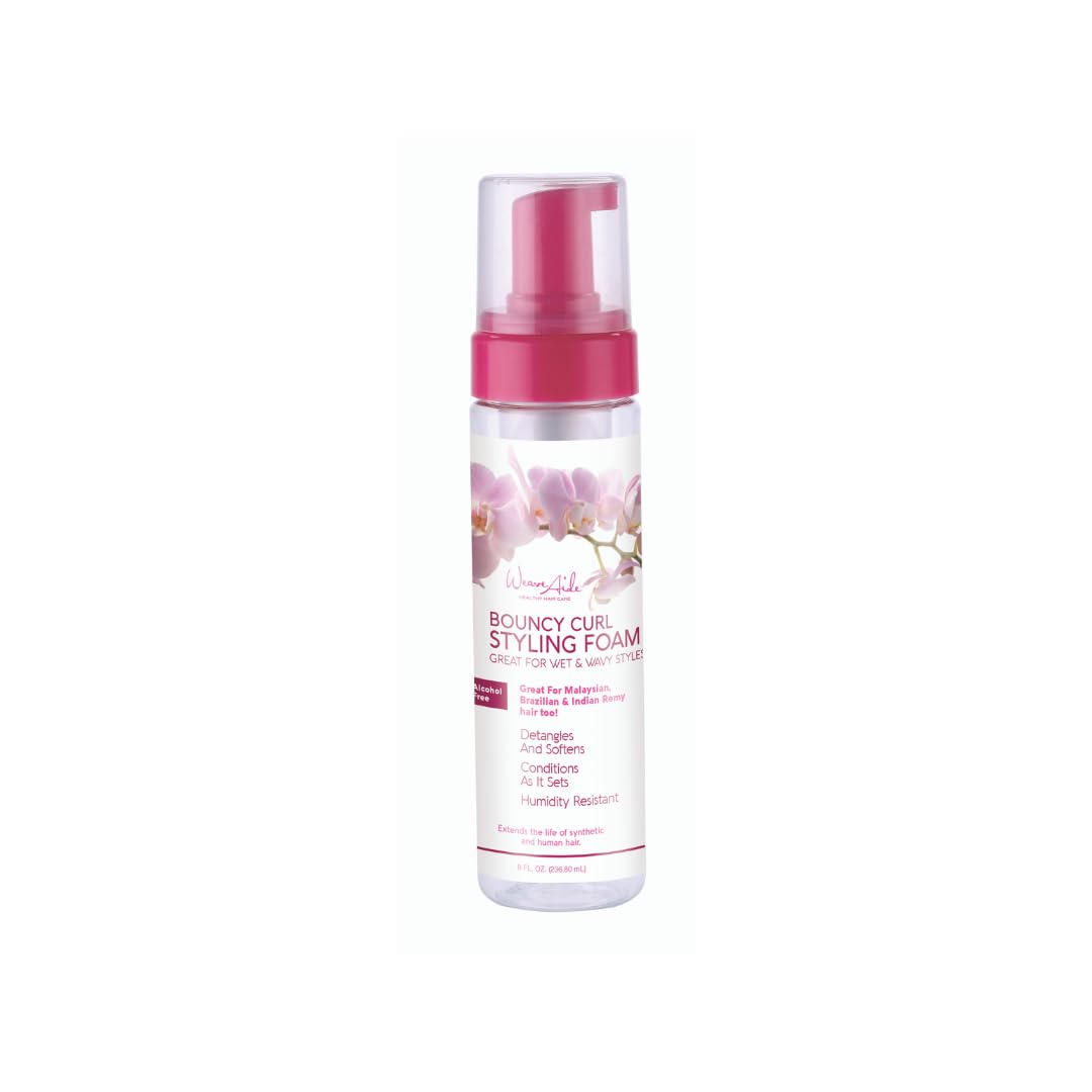 Weave Aide Bouncy Curl Styling Mousse - 8 oz. Frizz Control for Curl Definition and Enhancement, Anti-Frizz Formula Beauty & Personal Care Swing It Inc