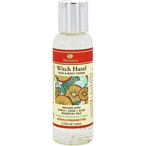 Bretanna Witch Hazel Face & Body Toners Citrus + Sage 2.25 fl. oz. (a) - 2pc Beauty & Personal Care Bretanna