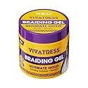 Red by Kiss VIVATRESS Ultimate Hold Braiding Gel - 4X Extra Strong, No Flake, Non Greasy, Long Lasting Sleek Styling Gel with Keratin, Biotin Beauty & Personal Care Red by Kiss