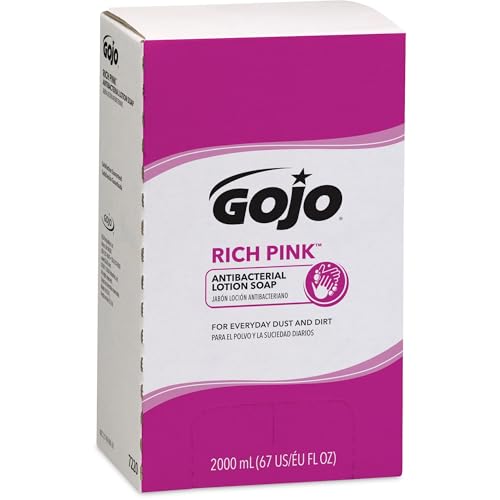 Gojo Rich Pink Antibacterial Lotion Soap Refill Beauty & Personal Care GOJO