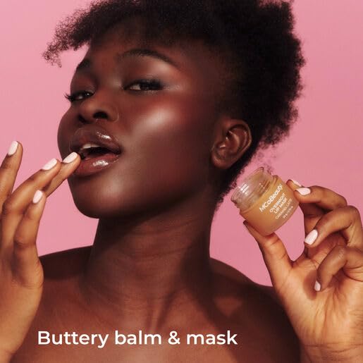 MCoBeauty Double Duty Lip Mask - Caramel Latte Hydrating Overnight Balm Beauty and Personal Care MCoBeauty