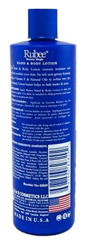RUBEE Body & Hand Lotion - Pack of 3 Non-Greasy Lotion for Women & Men - 16 Oz Cacao Butter Lotion for Extremely Dry Skin - Vitamin E Daily Beauty & Personal Care RUBEE