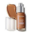 Revlon Illuminance Skin-Caring Liquid Foundation, Hyaluronic Acid, Hydrating and Nourishing Formula with Medium Coverage, 417 Warm Caramel, 1 fl oz Beauty & Personal Care REVLON