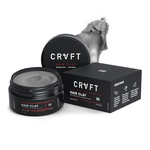 CRVFT Hair Clay 2oz | Medium Hold/Zero Shine Matte Finish | Add Volume & Texture | Ideal for Textured, Short & Medium Styles | Reworkable | [High Beauty & Personal Care Hair Craft Co.