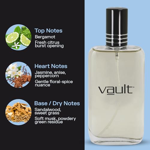 PB ParfumsBelcam Vault Eau De Toilette Spray for Men – Bold Fresh Musk with Bergamot, Sandalwood & Sweet Grass Notes, Long-Lasting Masculine Fragrance Beauty & Personal Care PB ParfumsBelcam