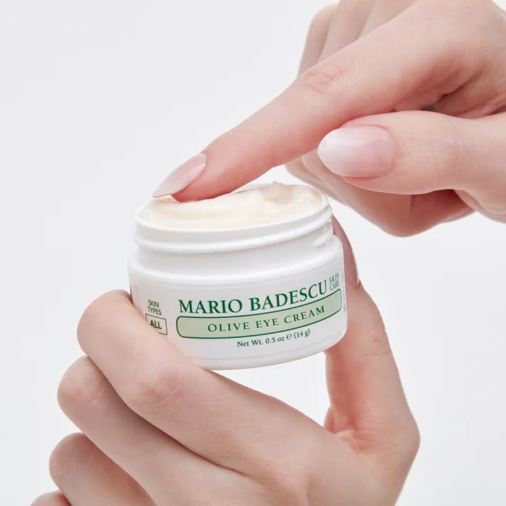 Mario Badescu Olive Eye Cream for Dry & Sensitive Skin | Rich Under Eye Cream with Olive Leaf Extract & Cocoa Butter | Nourishes Dry Under Eyes | 0.5 Beauty & Personal Care Mario Badescu