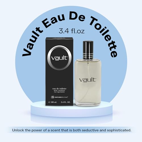PB ParfumsBelcam Vault Eau De Toilette Spray for Men – Bold Fresh Musk with Bergamot, Sandalwood & Sweet Grass Notes, Long-Lasting Masculine Fragrance Beauty & Personal Care PB ParfumsBelcam