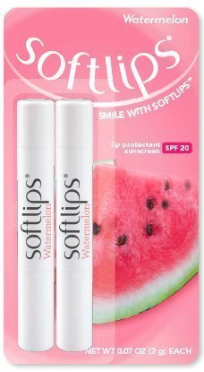Softlips Watermelon Lip Protectant/Sunscreen 0.07 oz (2-Pack) (Pack of 4) Beauty and Personal Care SoftLips