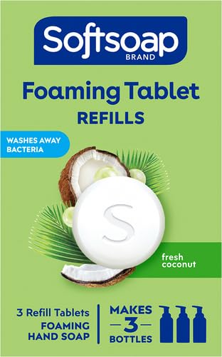Softsoap Hand Soap Tablets Fresh Coconut, Refill Tablets (3 Count) Beauty & Personal Care Softsoap