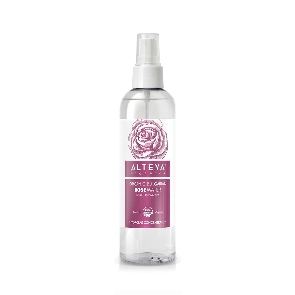 Alteya Organics Rose Water USDA Certified Organic Facial Toner, 8.5 Fl Oz/250mL Pure Bulgarian Rosa Damascena Flower Water, Award-Winning Moisturizer Beauty & Personal Care Alteya Organics