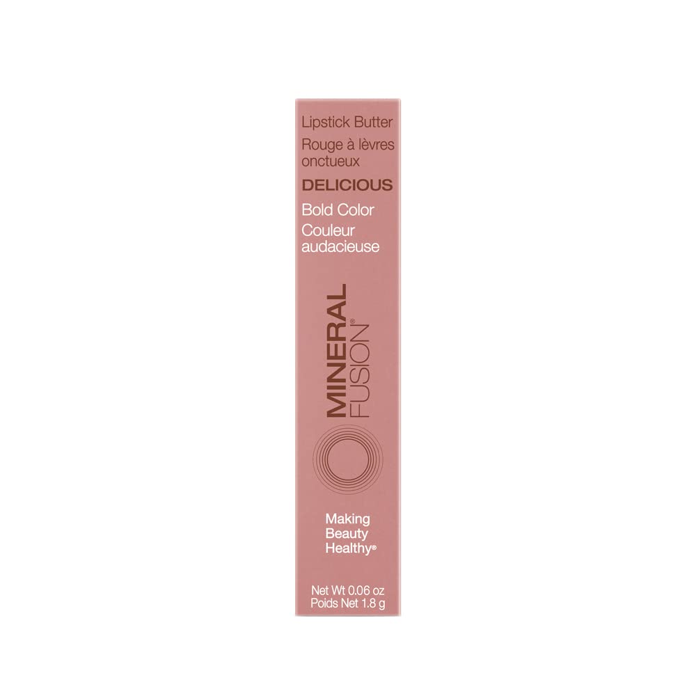 Mineral Fusion Lipstick Butter 0.06 Ounce, Delicious, 1 Count Beauty & Personal Care Mineral Fusion
