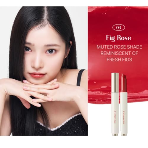# HANHYUNJAE Pro Melt Lip Balm, 3 Colors Food-Inspired Glossy Finish (03 / Fig Rose) / 0.098oz / Vegan, Hypoallergenic, Hydrating Melting Lip Balm Beauty and Personal Care HANHYUNJAE