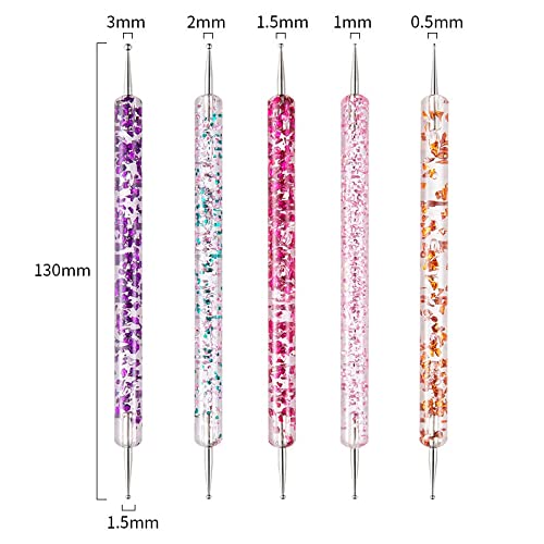 Artdone 31pcs Nail Art Brushes, Nail Art Tool Set, Dotting Tools, Dust Brush,Striping Brushes for Long Lines, Drawing Pen For Gel Polish Design supply Beauty & Personal Care Artdone