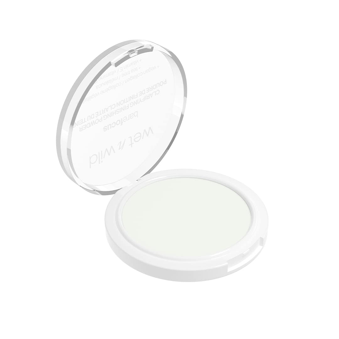 Wet n wild, Bare Focus, Makeup Clarifying and Finishing Powder, Translucent and Matte for a Flawless Makeup Base, Long-Lasting, with Hyaluronic Acid