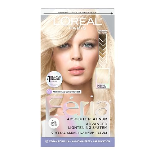 L'Oreal Paris Feria Multi-Faceted Shimmering Permanent Hair Color, Extreme Platinum, Pack of 1 Hair Dye Kit Beauty & Personal Care L'Oreal Paris