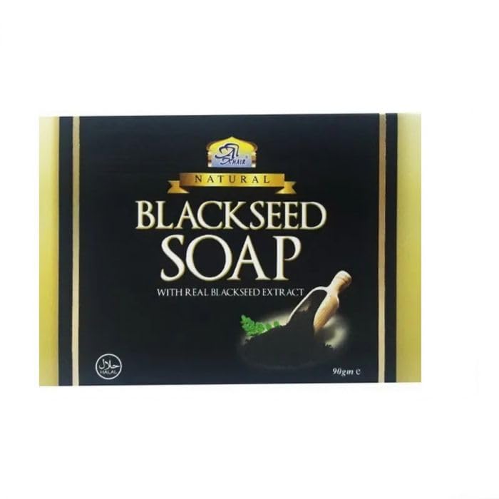 Fusion Flavor Imports LLC Al-Khair Black Seed Soap 6-Pack | Natural Nigella Sativa Bar for Deep Cleansing & Nourishing Skin | Herbal Moisturizing Soap Beauty & Personal Care Fusion Flavor Imports LLC