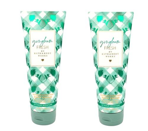 Bath & Body Works Gingham Fresh Ultimate Hydration Body Cream 8 Ounces Pack of 2 Beauty & Personal Care Bath & Body Works
