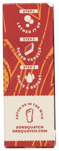 Dr. Squatch All Natural Men's Soap Bar Marvel Stark Cleanse Ironman Limted Edition with Zero Grit Blazing-Star 5oz with Natural Oils Beauty & Personal Care Dr. Squatch