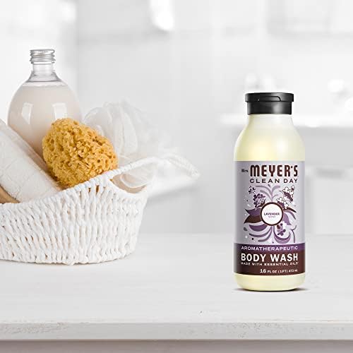 MRS. MEYER'S CLEAN DAY Moisturizing Body Wash for Women and Men, Shower Gel Formula Made with Essential Oils, Lavender, 16 oz Beauty & Personal Care Mrs. MEYER'S
